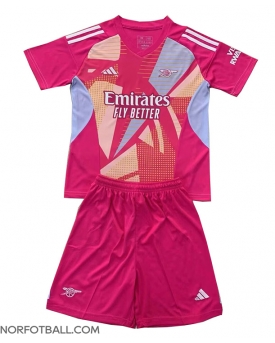 Billige Fotballdrakt Arsenal Keeper Replika Bortedraktsett Barn 2024-25 Kortermet (med bukser)